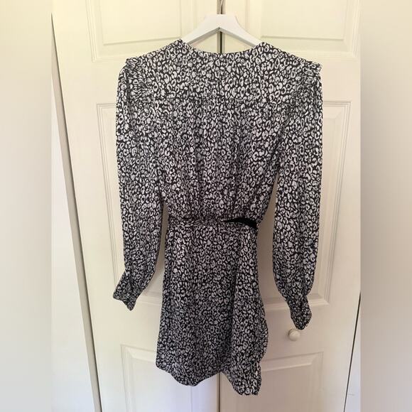 L'Academie Black and White Long Sleeve Mini Dress - Picture 8 of 10